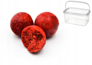 Kulki Zanętowe Wiaderko 2kg 18mm Truskawka