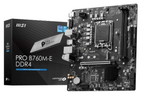 Płyta Główna 1700 Msi Pro B760m-e Ddr4 B760/ddr4/sata3/raid/m.2/u3.2/matx