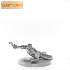 Figurka Rpg - Seria Potwory - Zombie Mężczyzna C - Szary 50 Mm