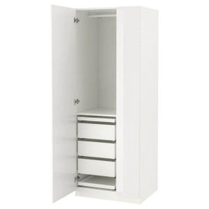 IKEA PAX/FARDAL Kombinacja szafy połysk/biel 75x60x201 cm