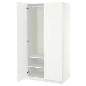 IKEA PAX/BERGSBO Szafa biały/biały 100x60x201 cm