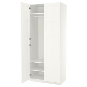 IKEA PAX/BERGSBO Szafa biały/biały 100x60x236 cm