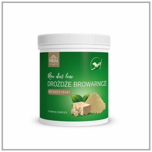 RawDietLine Drożdże browarnicze / Brewer's Yeast 1000 g. Pies, kot. Pokusa.