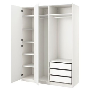 IKEA PAX/VIKANES Szafa biały 175x58x236 cm
