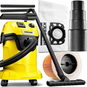 Mocny Odkurzacz Przemysłowy Karcher Wd3p + Gniazdo
