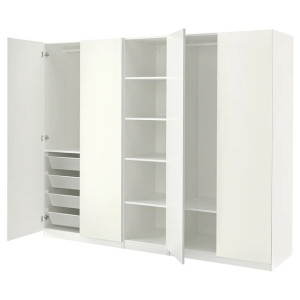 IKEA PAX/FORSAND Szafa biały 250x60x201 cm