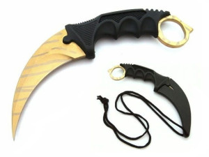 Prawdziwy Karambit Cs:go Nóż Neck Pazur Fade