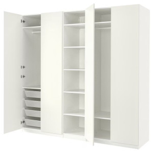 IKEA PAX/FORSAND Szafa biały 250x60x236 cm