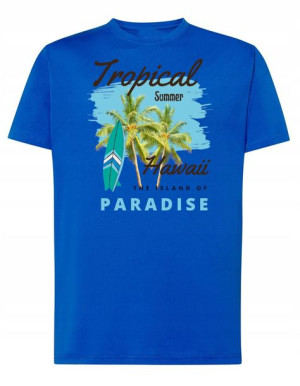 T-Shirt koszulka nadruk Hawaje Tropiki r.3XL