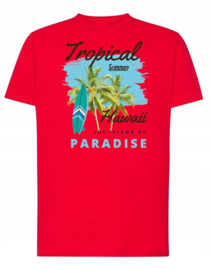 T-Shirt koszulka nadruk Hawaje Tropiki r.L