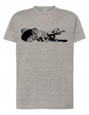 T-Shirt koszulka nadruk KARABIN DZIAŁKO r.L