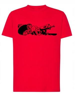 T-Shirt koszulka nadruk KARABIN DZIAŁKO r.L