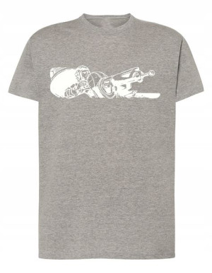 T-Shirt koszulka nadruk KARABIN DZIAŁKO r.S