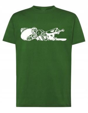 T-Shirt koszulka nadruk KARABIN DZIAŁKO r.XXL