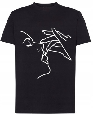 T-Shirt koszulka nadruk kobieta wiśnia r.4XL
