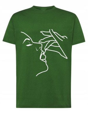 T-Shirt koszulka nadruk kobieta wiśnia r.4XL