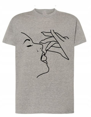 T-Shirt koszulka nadruk kobieta wiśnia r.5XL