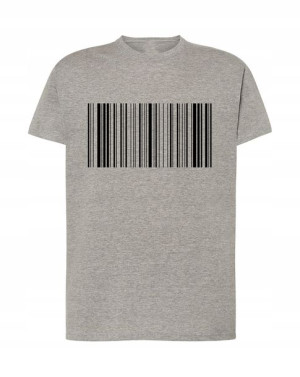 T-Shirt koszulka nadruk kod kreskowy Rozm.3XL