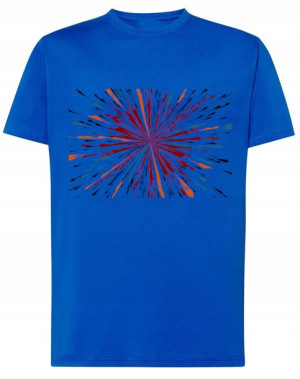 T-Shirt koszulka nadruk kolory abstrakcja r.XXL