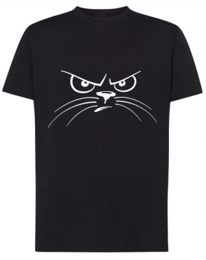 T-Shirt koszulka nadruk kreskówkowy kot r.XL