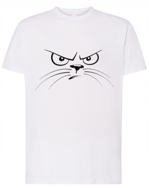 T-Shirt koszulka nadruk kreskówkowy kot r.XS