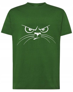 T-Shirt koszulka nadruk kreskówkowy kot r.XS