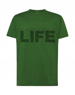T-Shirt koszulka nadruk LIFE Rozm.4XL