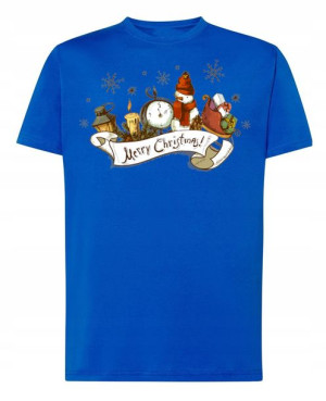 T-Shirt Koszulka nadruk Merry Christmas R.3XL
