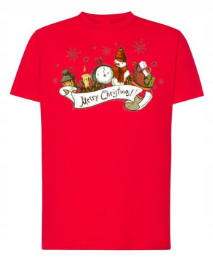 T-Shirt Koszulka nadruk Merry Christmas R.4XL