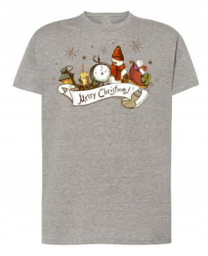 T-Shirt Koszulka nadruk Merry Christmas R.L