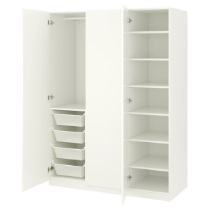 IKEA PAX/FORSAND Szafa biały/biały 150x60x201 cm