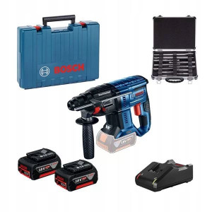 Bosch Pro Zestaw Młot Udarowy Sds+gbh 180-li 2*4.0