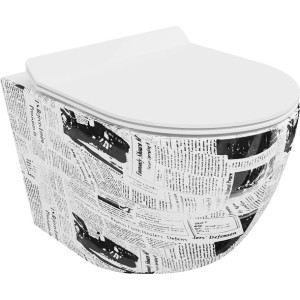 Mexen Lena miska wc Rimless z deską wolnoopadającą slim, duroplast, biała w