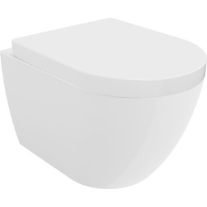 Mexen Lena miska wc Rimless z deską wolnoopadającą twarda, biała - 30298000