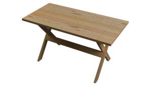 Stół Drewniany Ogrodowy 150 Cm Lakierowany