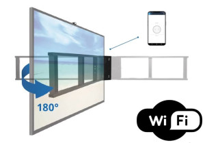 Elektryczny Uchwyt Ścienny Do Telewizora 75 Cali 40 Kg Wifi Sabaj