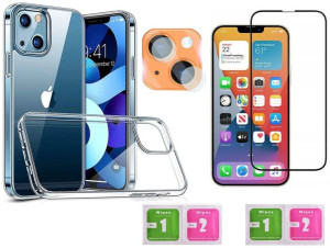 Etui Przeźroczyste do iPhone 13 / iPhone 14 + 2x SZKŁO