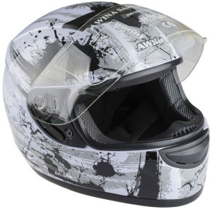 Kask integralny Awina w rozmiarze L w kolorze czarno-szarym