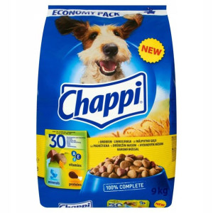 CHAPPI karma sucha z DROBIEM i WARZYWAMI 9 kg