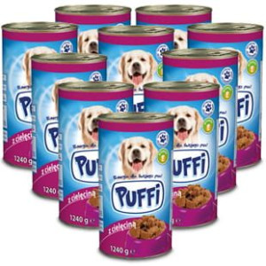 Karma Mokra Dla Psa Puffi Z Cielęciną 10 X 1240g