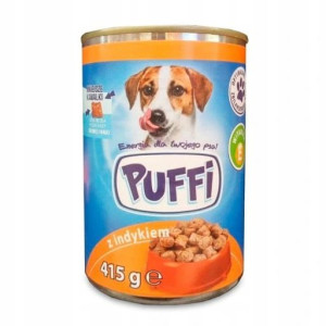 Karma Mokra Dla Psa Puffi Z Indykiem Puszka 1x415g