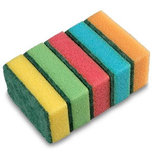 GD Gąbka zmywak kuchenny duży a'5 5szt