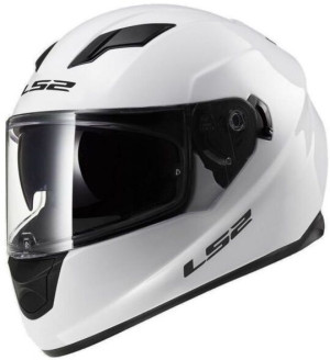 Kask motocyklowy LS2 FF320 Stream Evo Solid XXL biały męski