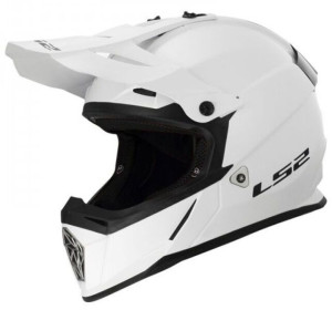 Kask motocyklowy LS2 MX437 Fast Evo L męski biały