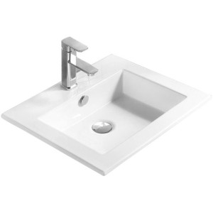 Mexen Salma umywalka wpuszczana w blat 54 x 47 cm biała - 25395400