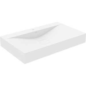 Mexen Poli umywalka nablatowa z konglomeratu 80 x 48 cm, biała - 23028001