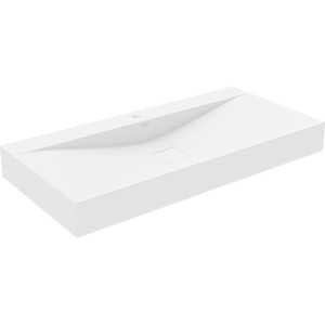 Mexen Poli umywalka nablatowa z konglomeratu 100 x 48 cm, biała - 23021001