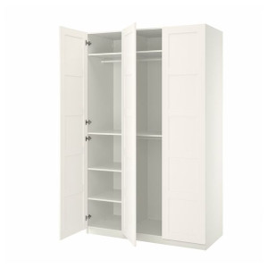 IKEA PAX/BERGSBO Kombinacja szafy biały/biały 150x60x236 cm
