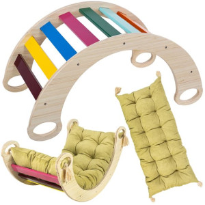 Bujak Artnico huśtawka Montessori t + poduszka oli