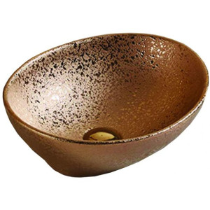 Mexen Elza umywalka nablatowa 40 x 33 cm miedziana - 21014051